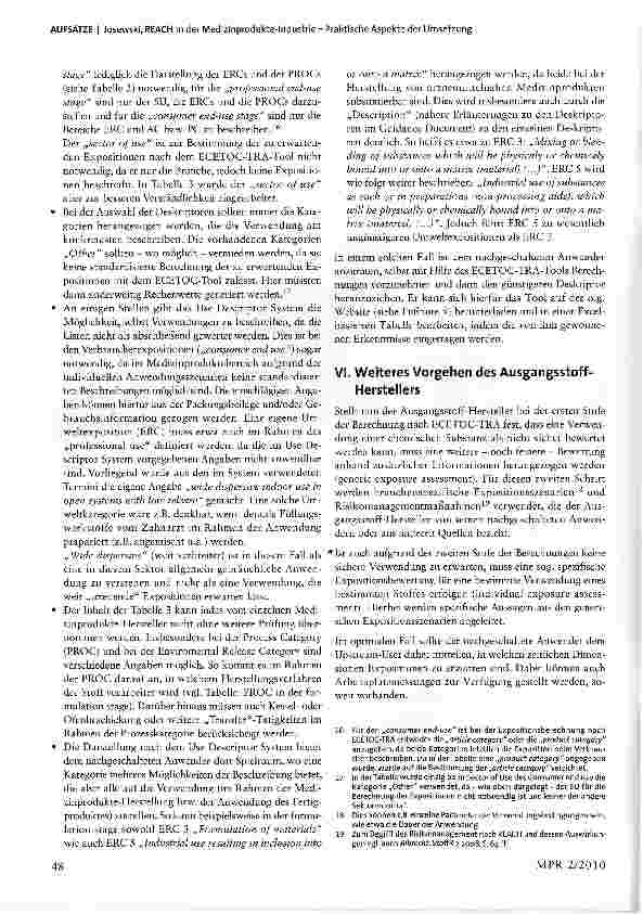 Vorschauseite 5: REACH in der Medizinprodukte-Industrie -Praktische Aspekte der Umsetzung
