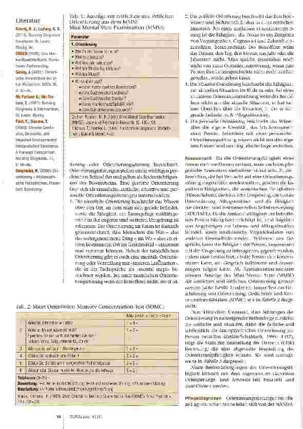 Vorschauseite 2: Orientierungsstörungen bei alten Menschen