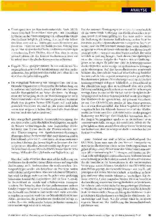 Vorschauseite 5: Finanzierung des Krankenversicherungsschutzes: Entgleiste Reformdebatte wieder auf Spur