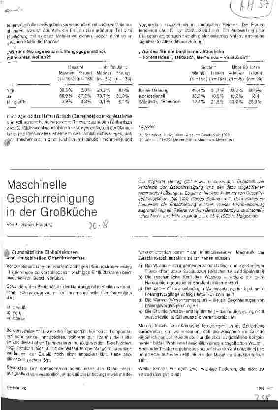 Vorschauseite 3: Die Einstellung stationärer Kranker zu einem möglichen Heimübertritt ins Altenbzw. Pflegeheim