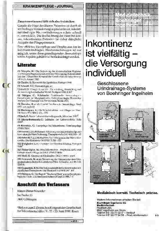 Vorschauseite 4: Dermatologische Aspekte der Inkontinenz