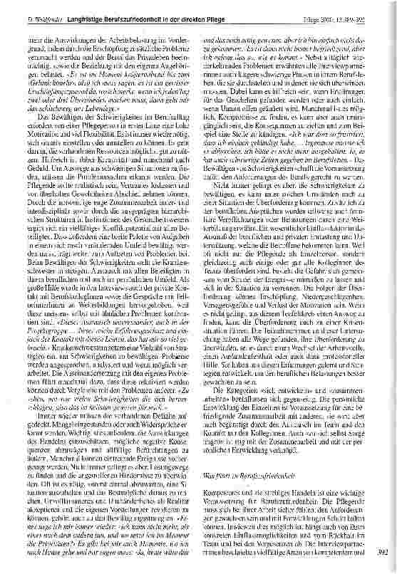 Vorschauseite 4: Langfristige Berufszufriedenheit in der direkten Pflege
