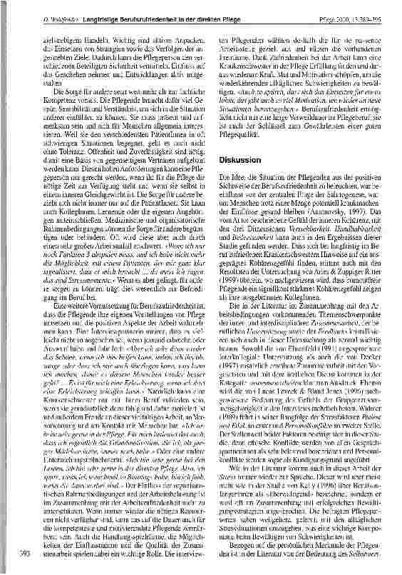 Vorschauseite 5: Langfristige Berufszufriedenheit in der direkten Pflege