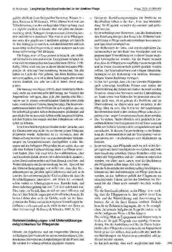 Vorschauseite 6: Langfristige Berufszufriedenheit in der direkten Pflege