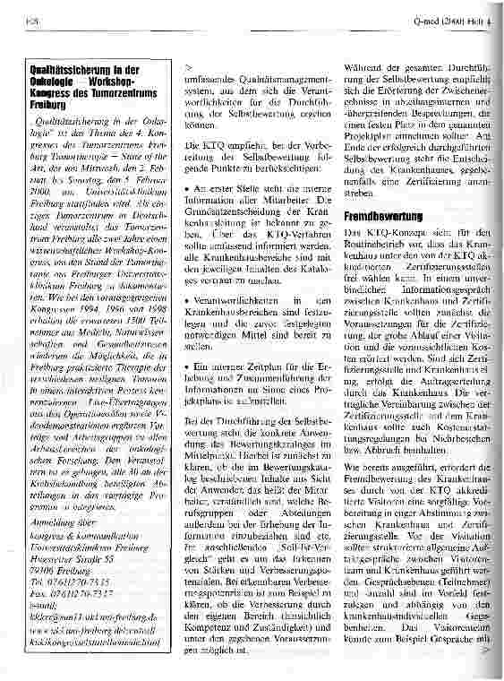 Vorschauseite 5: Krankenhauszertifizierung Strukturen und Abläufe aus Sicht der Kooperation für Transparenz und Qualität im Krankenhaus-KTQ