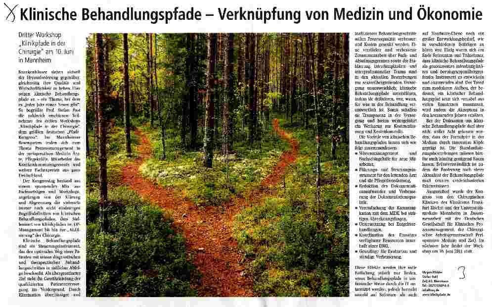 Vorschauseite 1: Klinische Behandlungspfade - Verknüpfung von Medizin und Ökonomie
