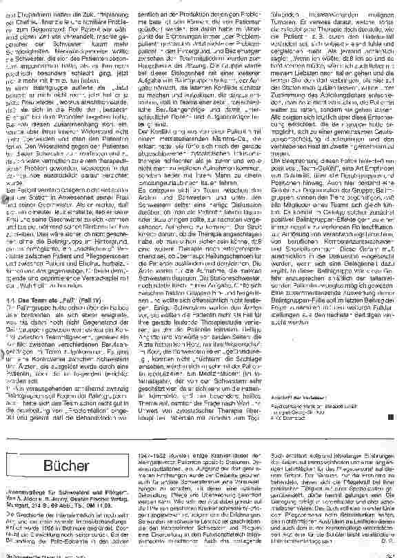 Vorschauseite 5: Das onkologische Team in der Balintgruppe - ein Lehrfall
