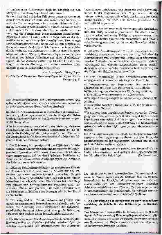 Vorschauseite 3: Herabsetzung des Aufnahmealters für Schüler/innen in der Krankenund Kinderkrankenpflege und der Krankenpflegehilfe?