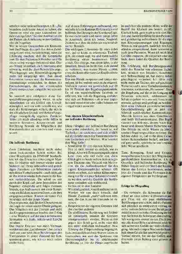 Vorschauseite 2: Kommunikation - Helfende Berührung