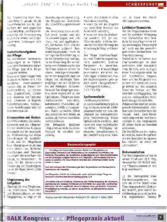Vorschauseite 2: Patientenrecht fordert Pflegerecht 5. Pflege-Recht-Tag