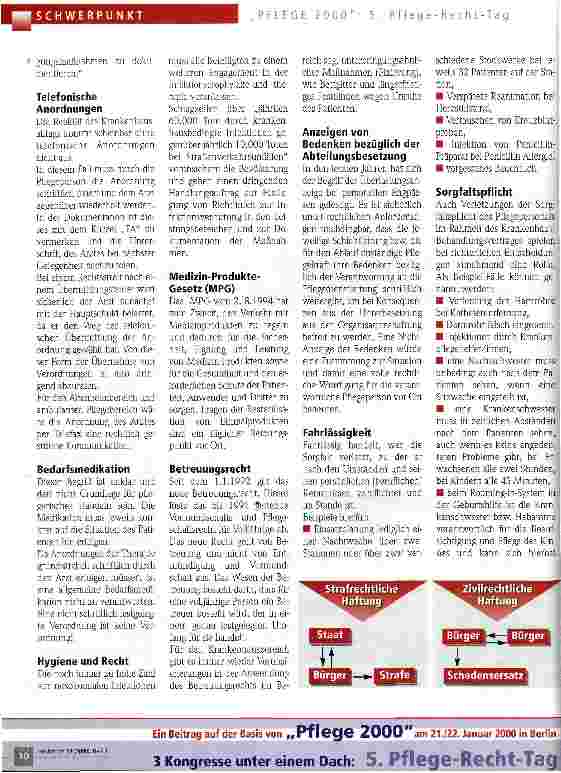 Vorschauseite 3: Patientenrecht fordert Pflegerecht 5. Pflege-Recht-Tag