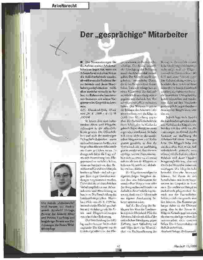 Vorschauseite 1: Der gesprächige Mitarbeiter