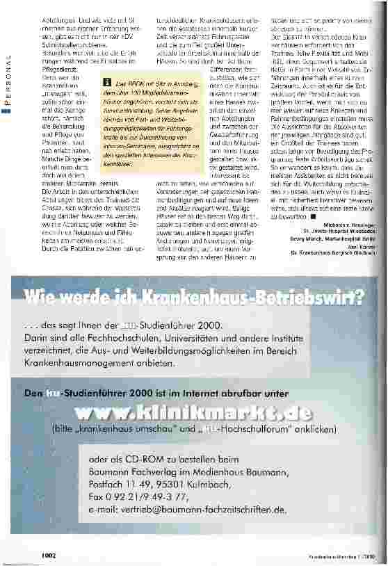Vorschauseite 2: Ausbildung on the job Konzepte der Industrie für qualifizierten Krankenhaus-Führungsnachwuchs