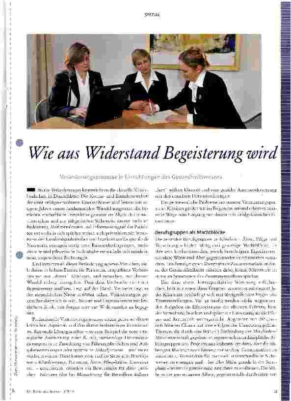 Vorschauseite 1: Wie aus Widerstand Begeisterung wird