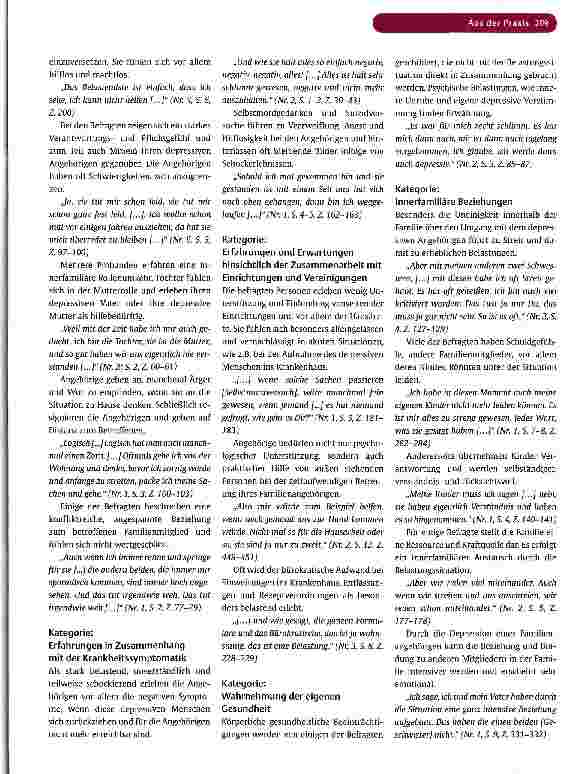 Vorschauseite 4: Belastungen der Familienangehörigen depressiver Menschen