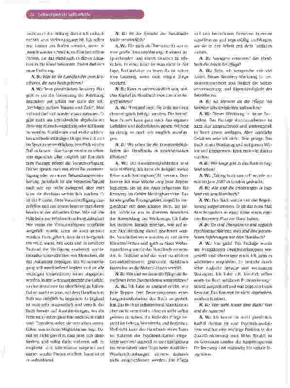 Vorschauseite 2: Das Leben wieder in den Griff bekommen