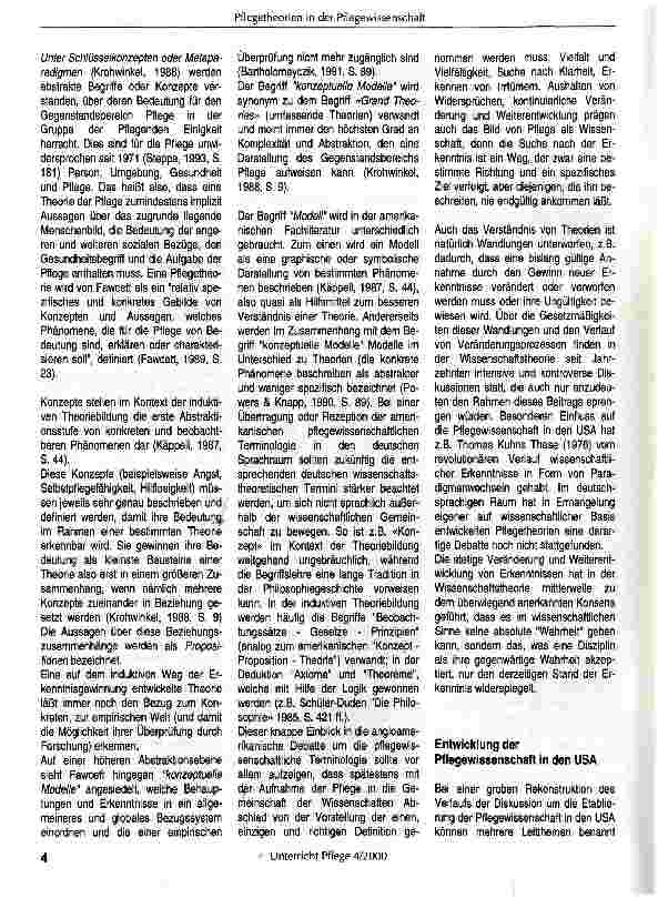 Vorschauseite 3: Zur Situierung und Bedeutung von Pflegetheorien in der Pflegewissenschaft