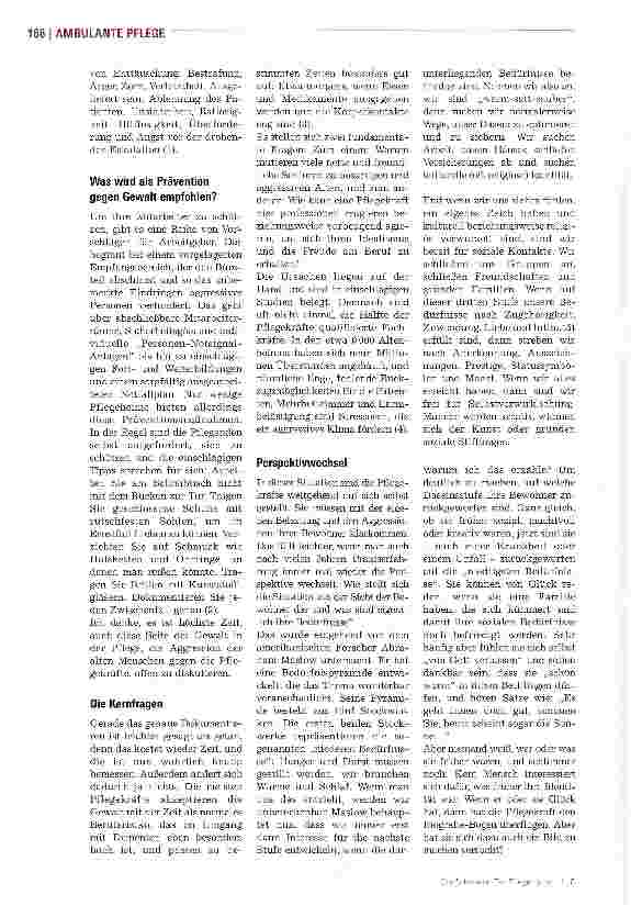 Vorschauseite 2: Aggressionen im Pflegealltag richtig einschätzen