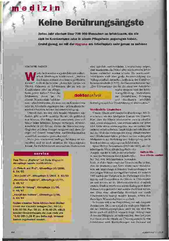 Vorschauseite 1: Keine Berührungsängste