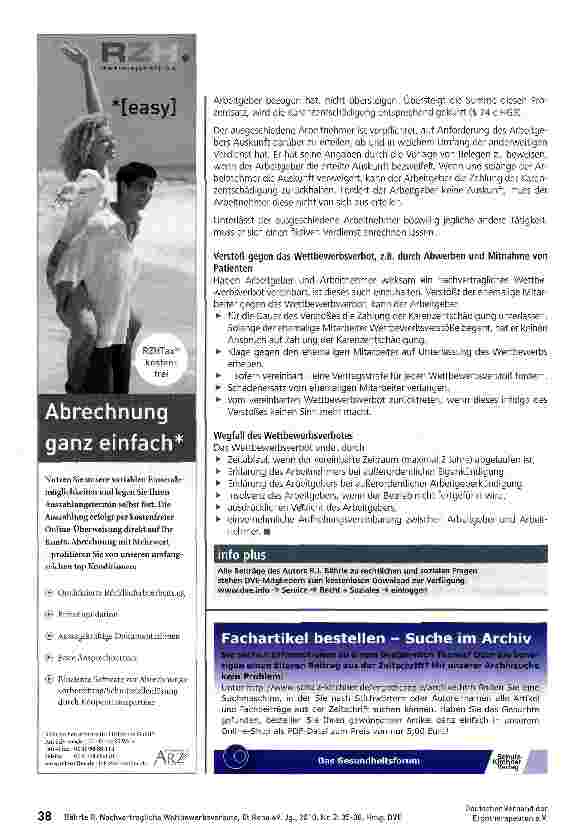 Vorschauseite 4: Nachvertragliche Wettbewerbsverbote