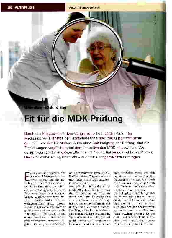 Vorschauseite 1: Fit für die MDK-Prüfung