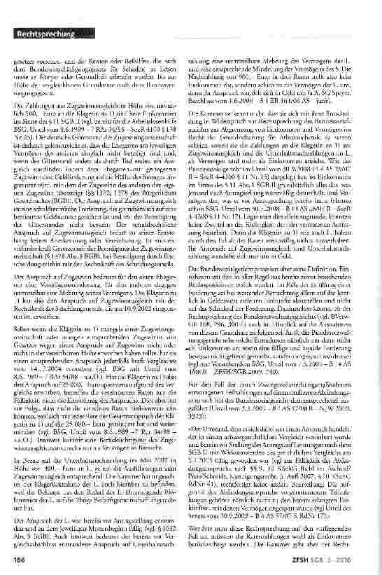 Vorschauseite 4: Ratenzahlungen aus Zugewinnausgleichsanspruch und Unterhaltsnachzahlungen kein Einkommen; Berücksichtigung als Vermögen