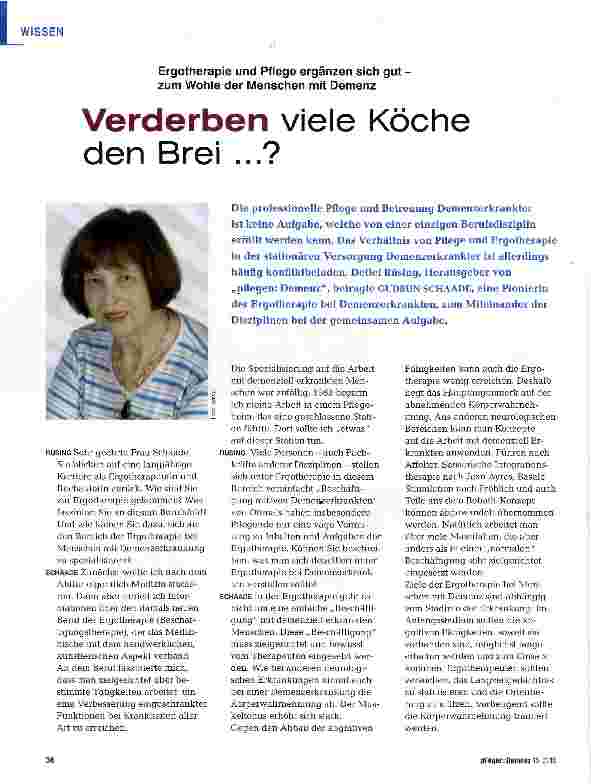 Vorschauseite 1: Verderben viele Köche den Brei ...?