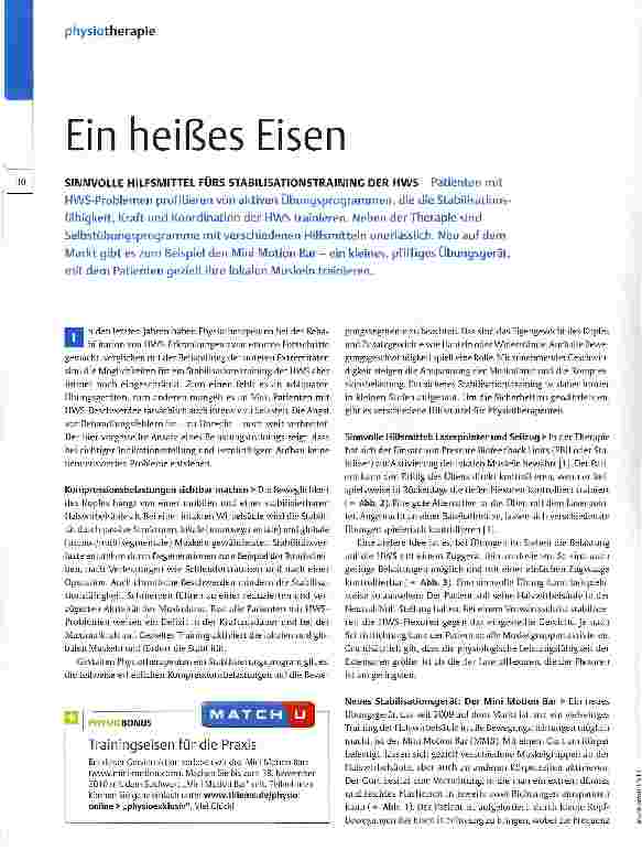 Vorschauseite 1: Ein heißes Eisen