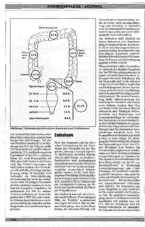 Vorschauseite 3: Die Diagnostik des Kolonund Rektumkarzinoms