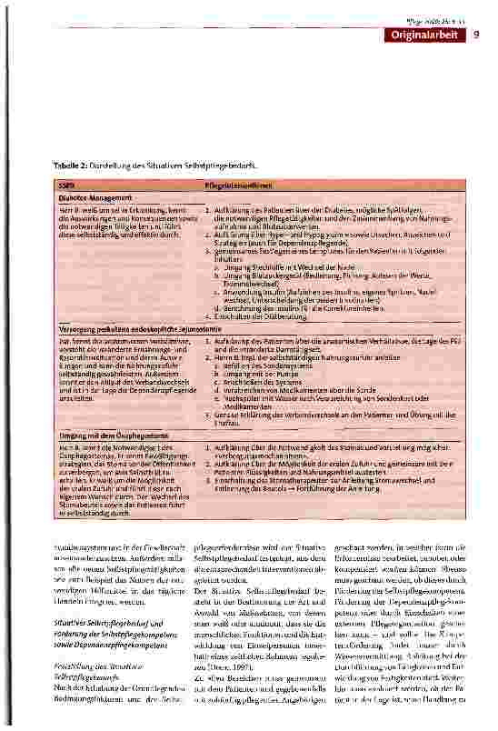Vorschauseite 5: Fallstudie: Praktische Anwendung der Selbstpflegedefizit-Theorie bei einem Patienten mit neuroendokrinem Karzinom des Duodenums