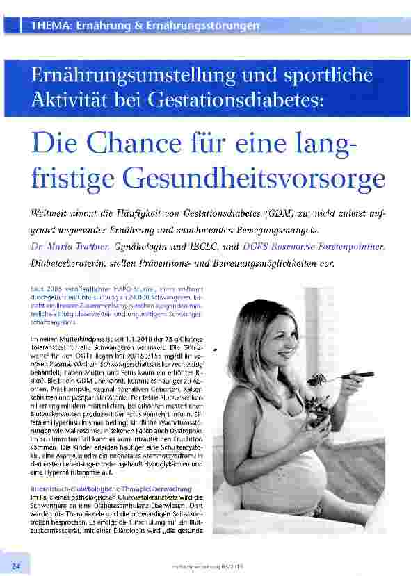 Vorschauseite 1: Die Chance für eine langfristige Gesundheitsvorsorge
