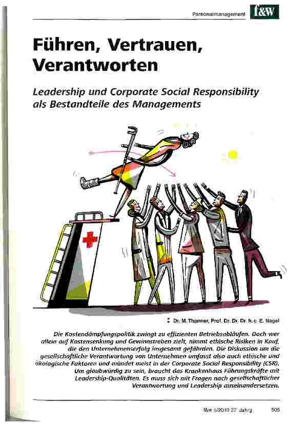 Vorschauseite 1: Führen, Vertrauen, Verantworten