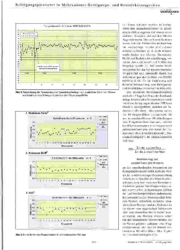 Vorschauseite 5: Optimierung und Überwachung der Reinigungsparameter in Mehr kammer -Reinigungsund Desinfektionsgeräten