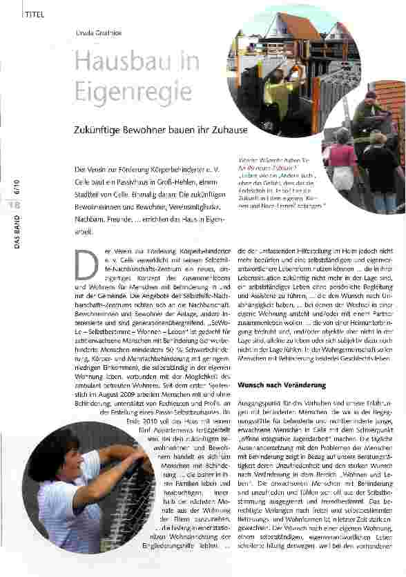 Vorschauseite 1: Hausbau in Eigenregie