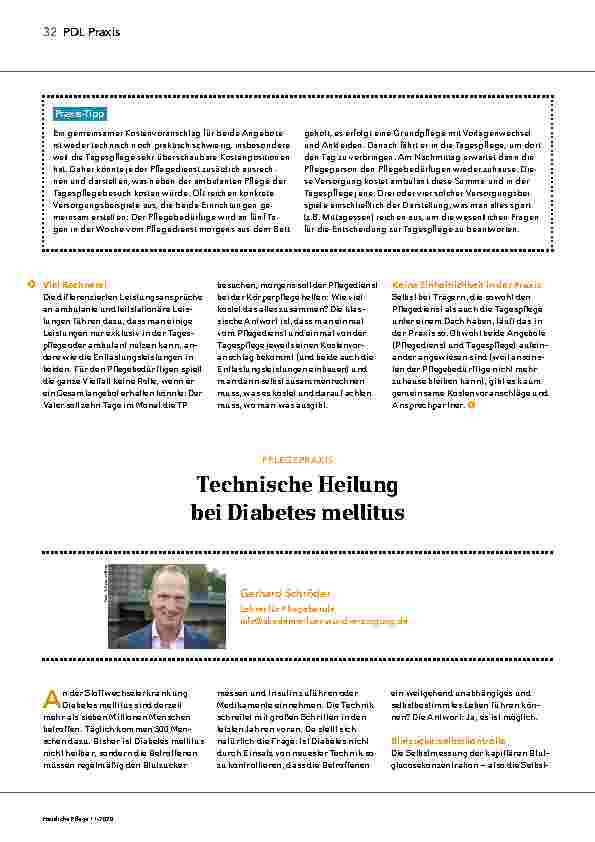 Vorschauseite 1: Technische Heilung bei Diabetes mellitus