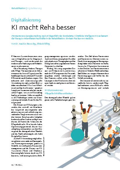 Vorschauseite 1: Digitalisierung KI macht Reha besser