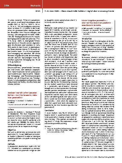 Vorschauseite 5: Deutscher Interdisziplinärer Notfallmedizinkongress Poster