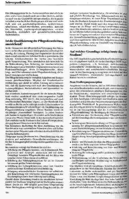 Vorschauseite 2: Hochschulstudium Pflegemanagement - Notwendigkeit und Erfahrung