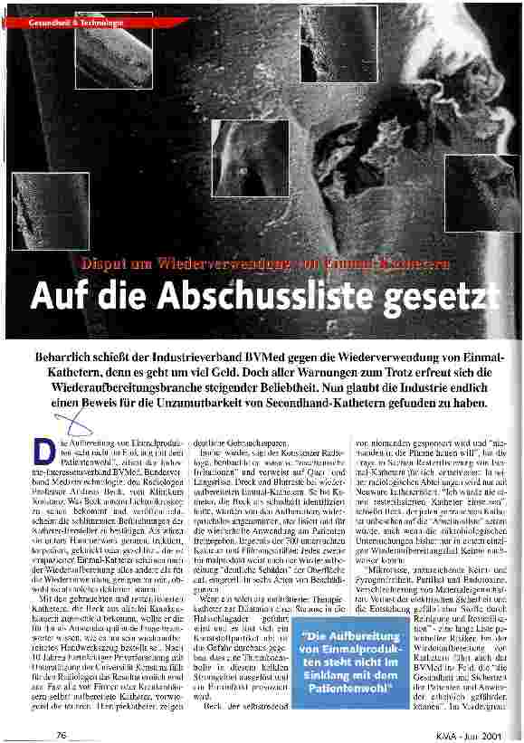 Vorschauseite 1: Auf die Abschussliste gesetzt