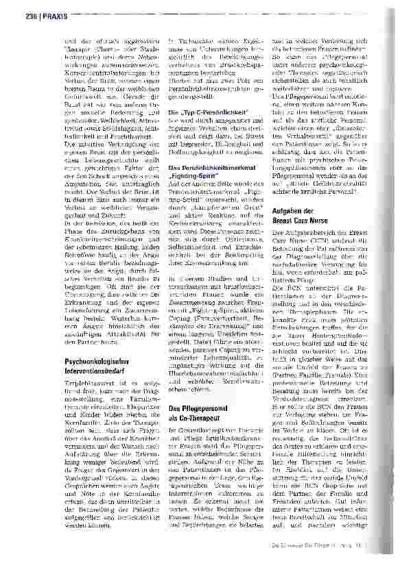 Vorschauseite 3: BrustkrebsPsychoonkologische Angebote steigern die Lebensqualität