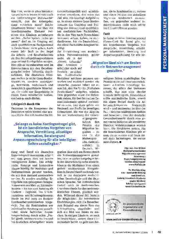Vorschauseite 3: Im Kampf gegen den Ärztemangel