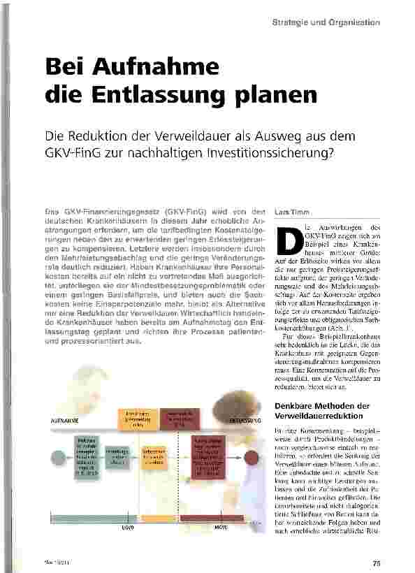 Vorschauseite 1: Bei Aufnahme die Entlassung planen
