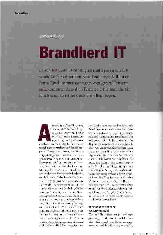Vorschauseite 1: Brandherd IT