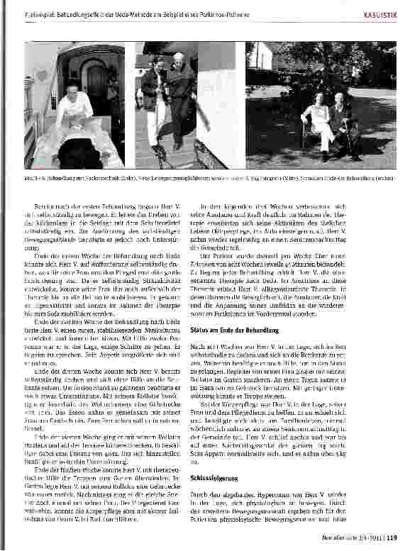 Vorschauseite 3: Fallbeispiel: Behandlungseffekt der Ueda-Methode am Beispiel eines Parkinson-Patienten