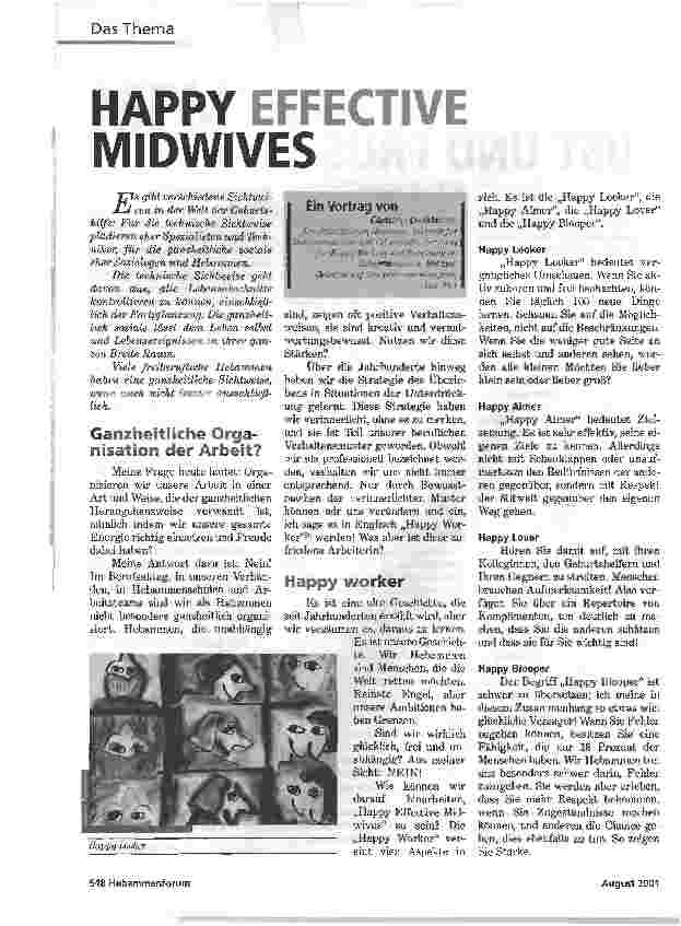 Vorschauseite 1: HAPPY EFFECTIVE MIDWIVES