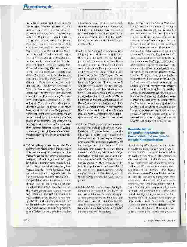 Vorschauseite 2: Besonderheiten physiotherapeutischer Atemtherapie in der pädiatrischen Akutklinik