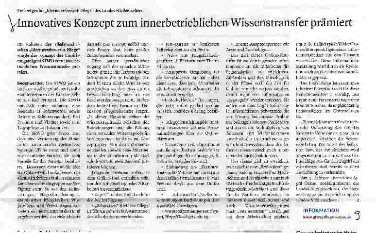 Vorschauseite 1: Innovatives Konzept zum innerbetrieblichen Wissenstransfer prämiert