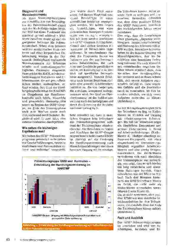 Vorschauseite 3: Das Präventionsprogramm GUSI®Ein innovatives Modellprojekt der Deutschen Rentenversicherung Bund