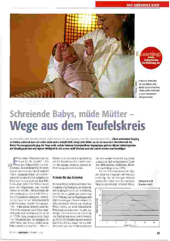 Vorschauseite 1: Schreiende Babys, müde Mütter - Wege aus dem Teufelskreis