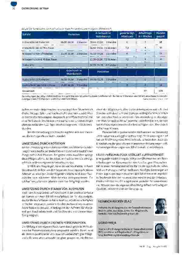 Vorschauseite 3: PERSONALENTWICKLUNGPersonalpool statt Leinarbeit